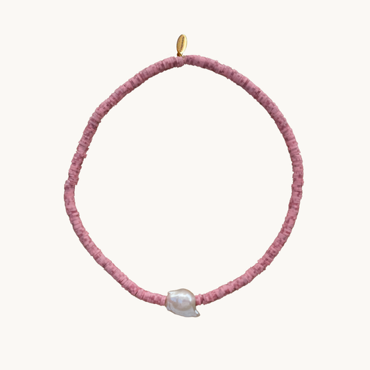 Raspberry Slushie Elastic Necklace