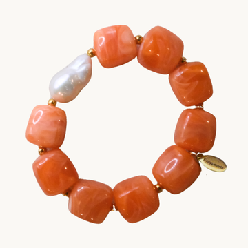 Papaya Bubble Elastic