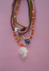 Raspberry Slushie Elastic Necklace